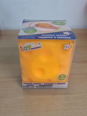 Squeeze Cheese Squishy Toy - Yellow